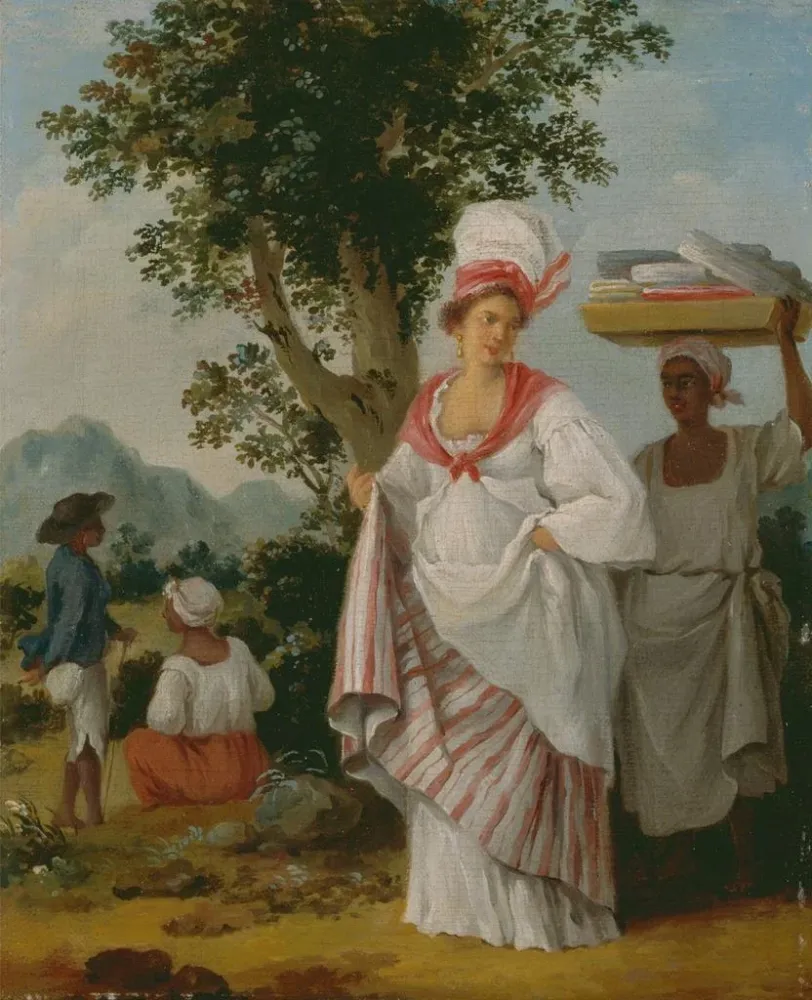 Gemälde Eine kreolische Antilliane begleitet von ihrem schwarzen Diener - Agostino Brunias | Kunstdruck