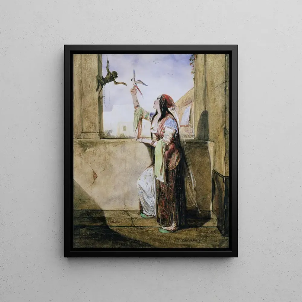 Gemälde Eine Odaliske - Alexandre-Gabriel Decamps | Kunstdruck