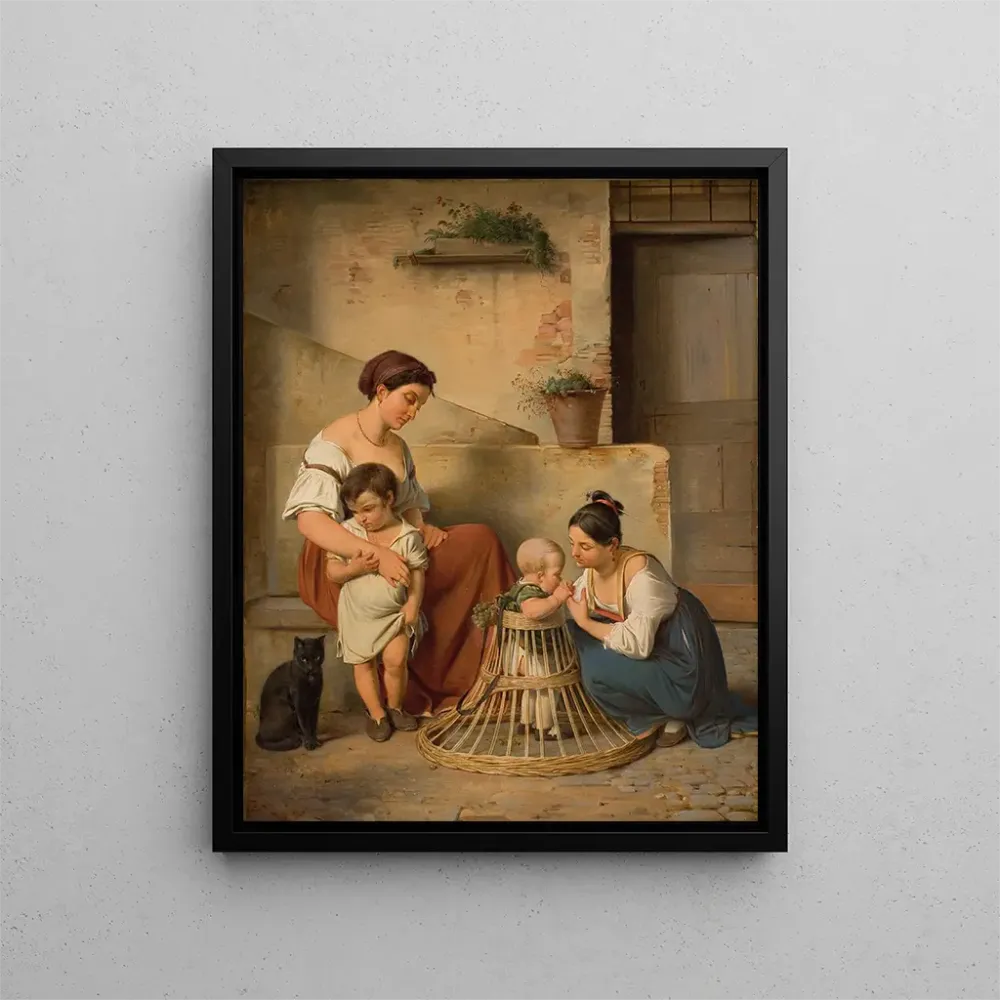 Gemälde Eine römische Straßenszene - Albert Kühler | Kunstdruck