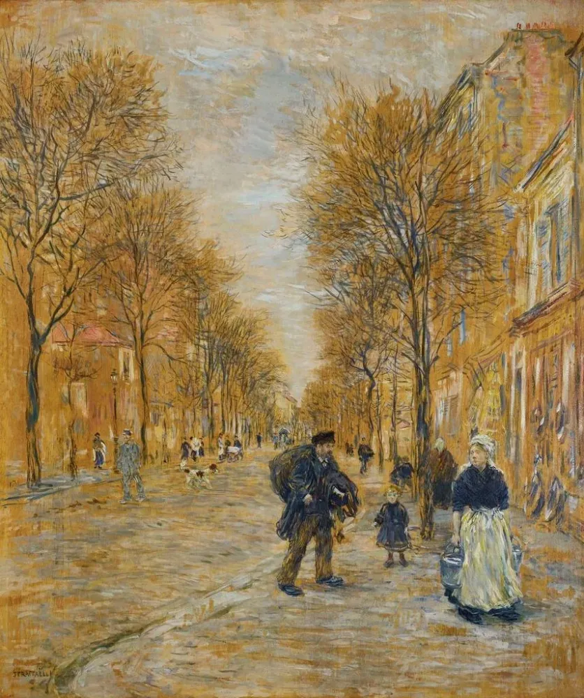 Gemälde Eine Straße Asnières - Jean - François Raffalli | Kunstdruck