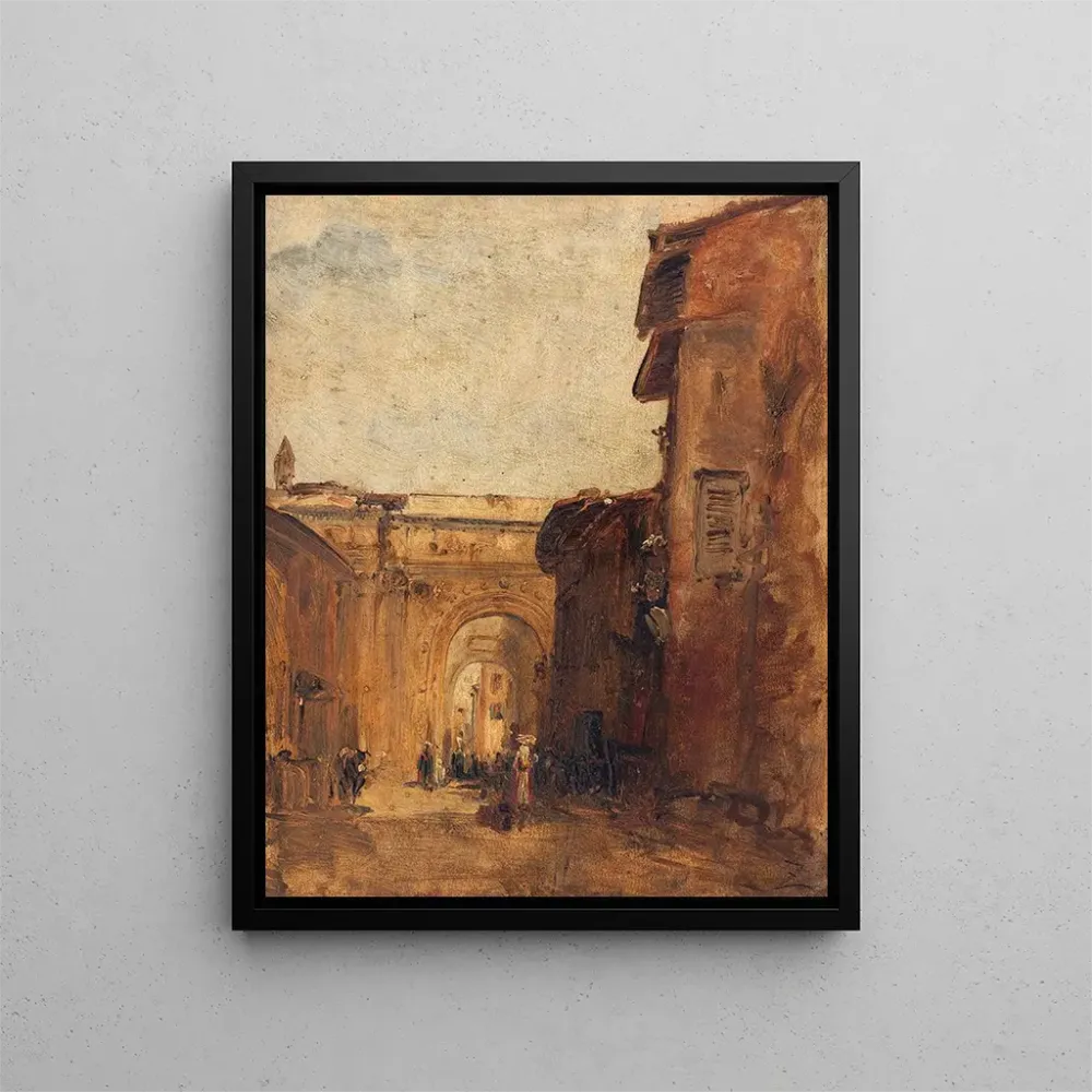 Gemälde Eine Straße Florenz - Félix Ziem | Kunstdruck