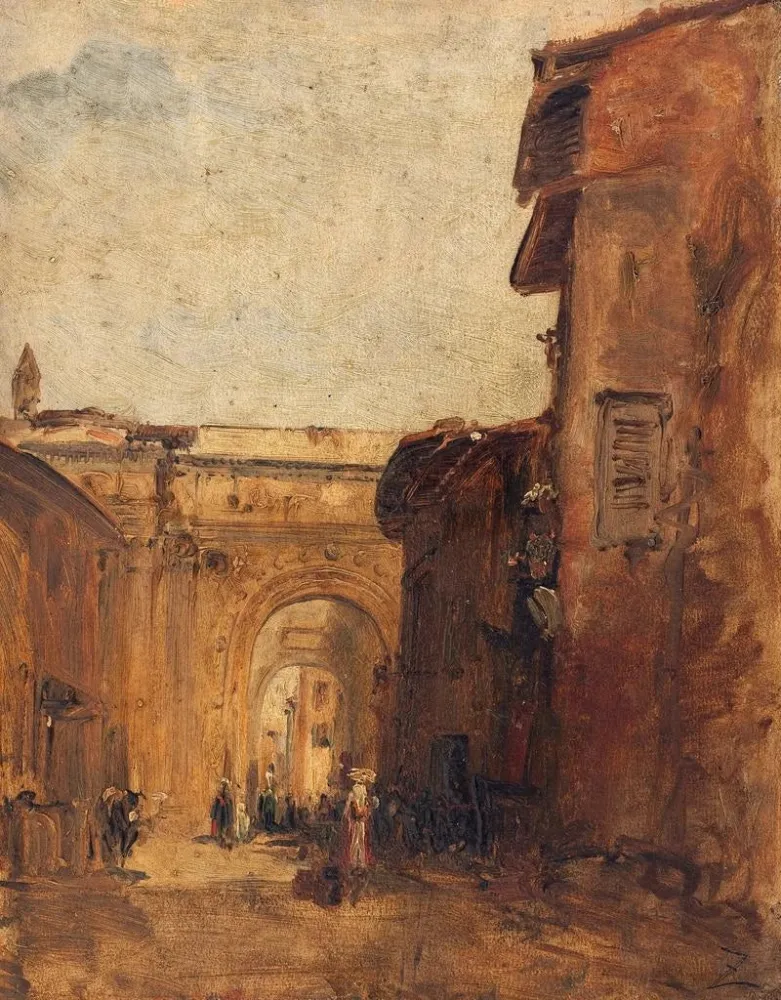 Gemälde Eine Straße Florenz - Félix Ziem | Kunstdruck
