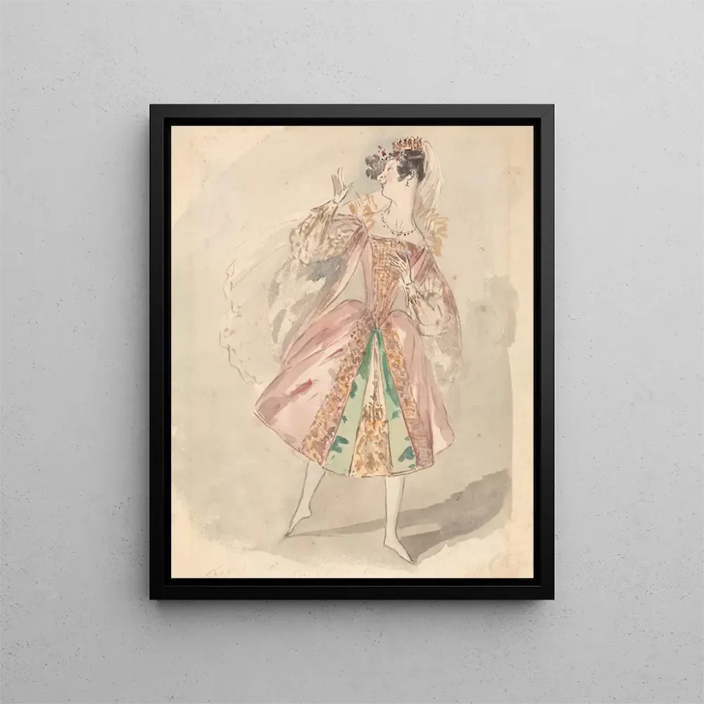 Gemälde Eine Tänzerin - Alfred Edward Chalon | Kunstdruck