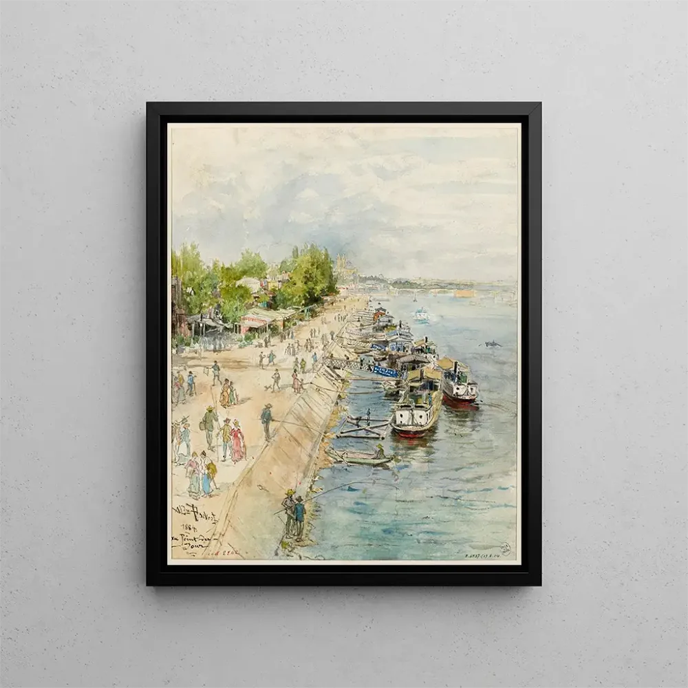 Gemälde Embarcadère am Point du Jour - Alexandre Prévost | Kunstdruck