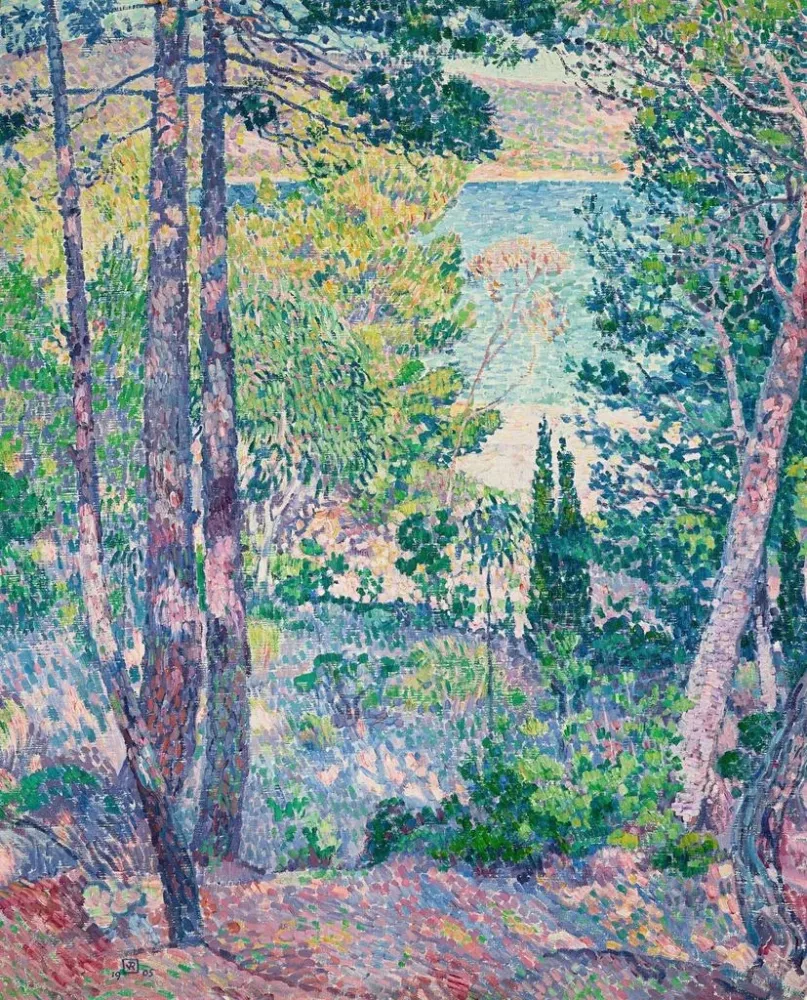 Gemälde Eucalyptus Cavalire - Théo van Rysselberghe | Kunstdruck
