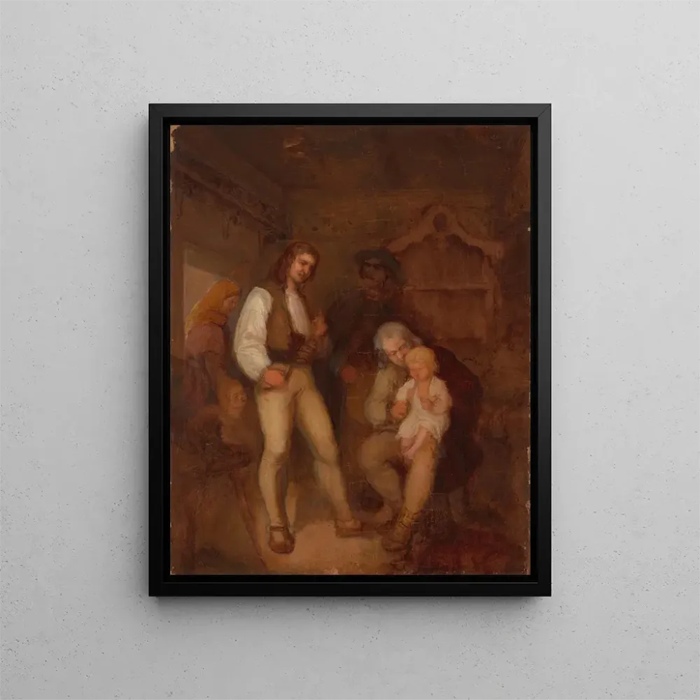 Gemälde Familie der Highlander - Aleksander Kotsis
