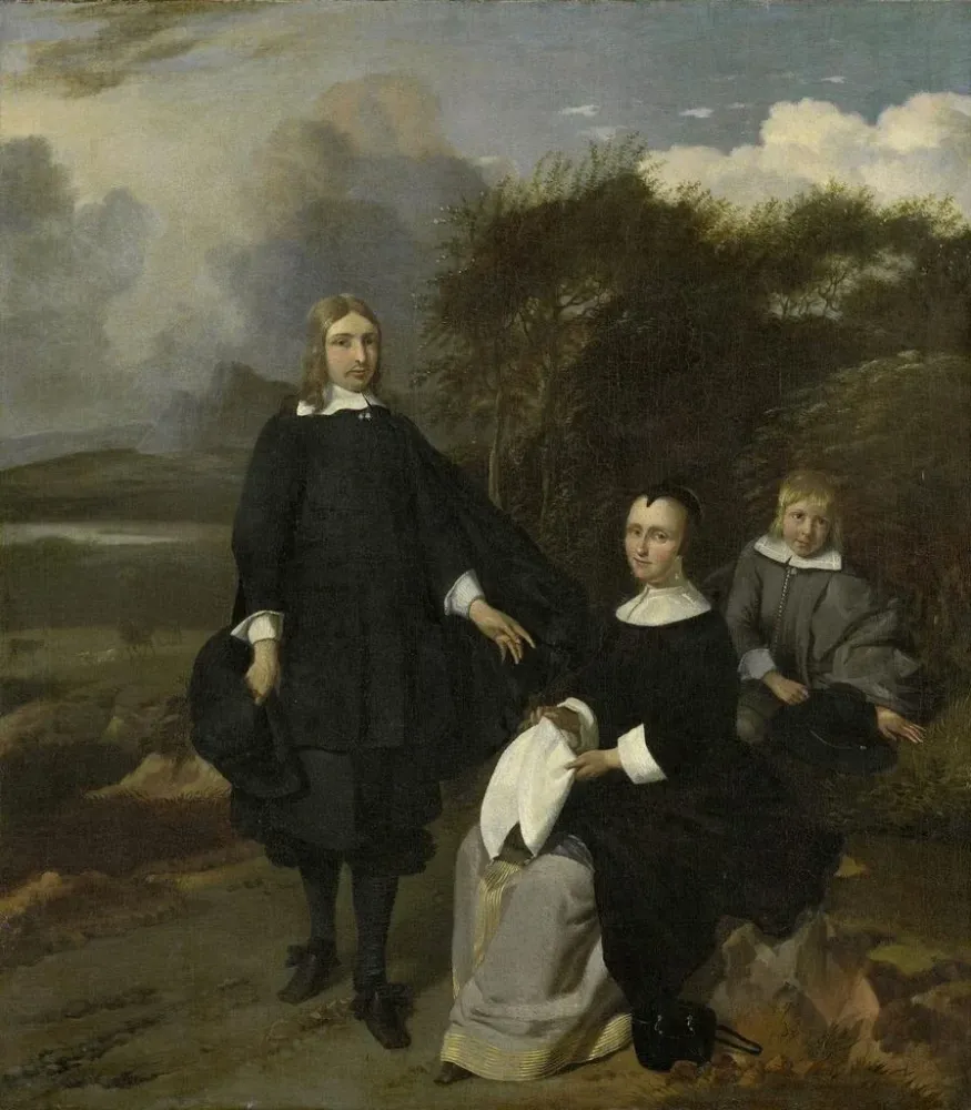 Gemälde Familie einer Landschaft - Barend Graat | Kunstdruck