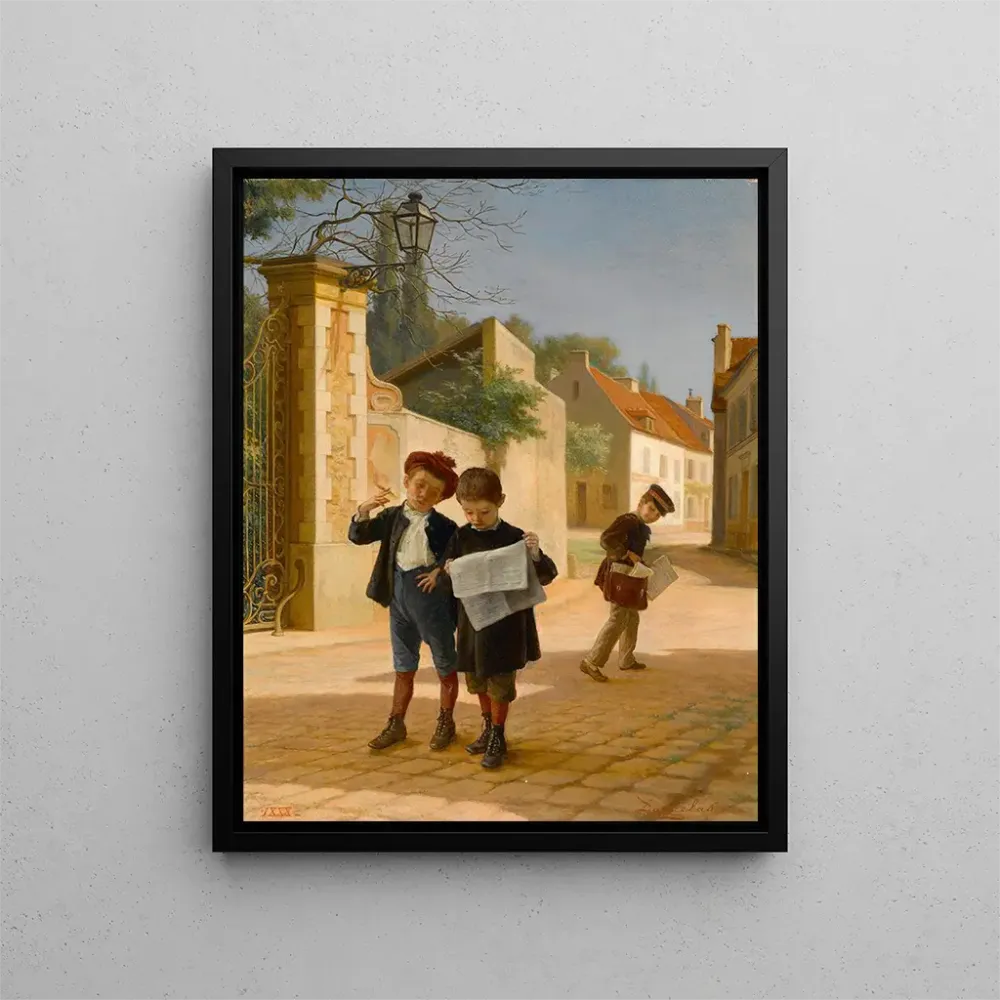 Gemälde Farces d'écoliers - André Henri Dargelas | Kunstdruck
