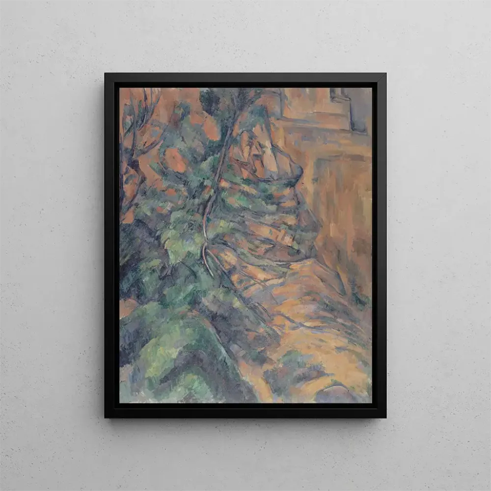 Gemälde Felsen und Zweige, Bibmus - Paul Cézanne | Kunstdruck