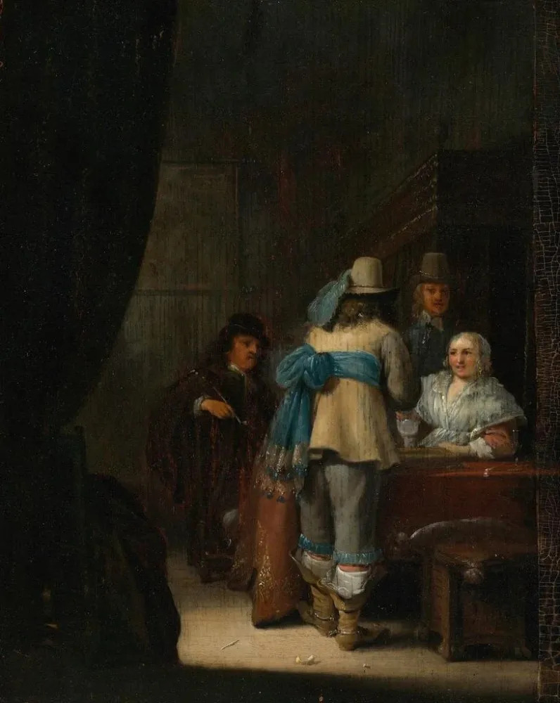 Gemälde Figuren einem Interieur - Anthonie Palamedesz | Kunstdruck