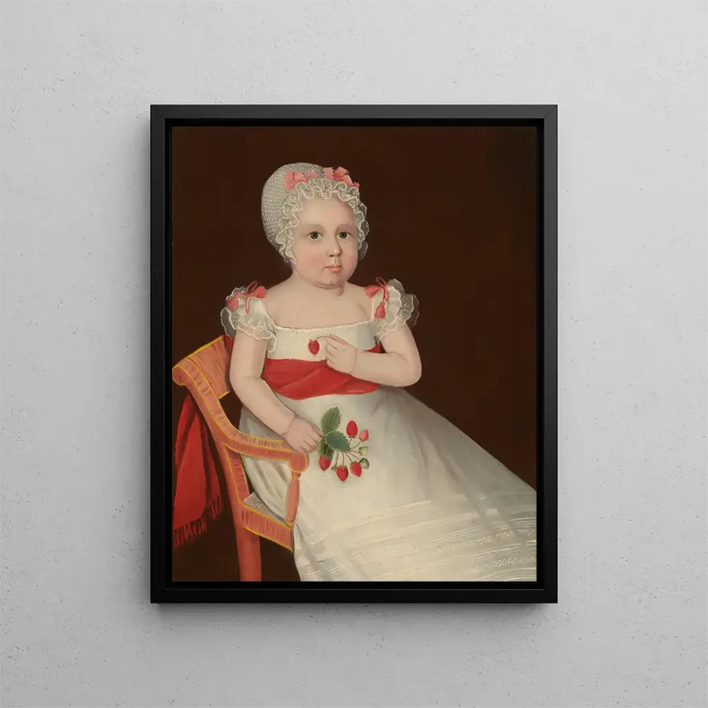 Gemälde La fille aux fraises - Ammi Phillips | Kunstdruck