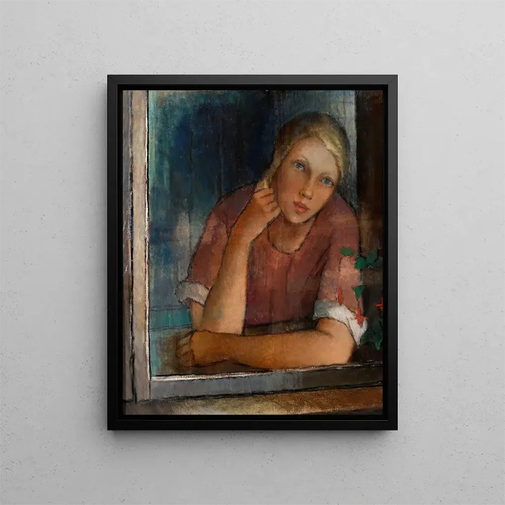 Gemälde La fille à la fenêtre - Alvar Cawén | Kunstdruck