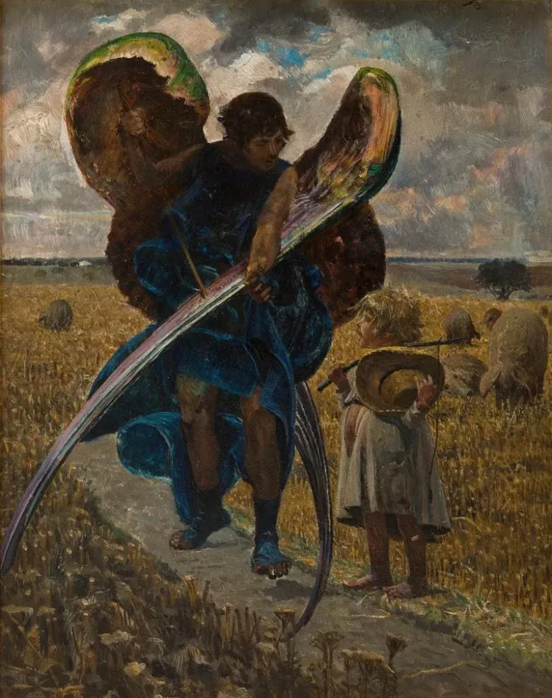 Gemälde Folgen dem Engel - Jacek Malczewski | Kunstdruck