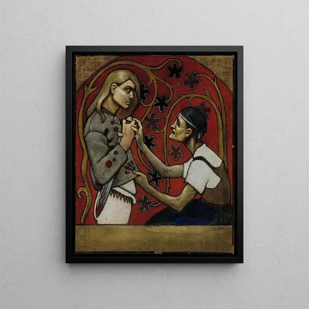 Gemälde Fratricide - Akseli Gallen-Kallela | Kunstdruck