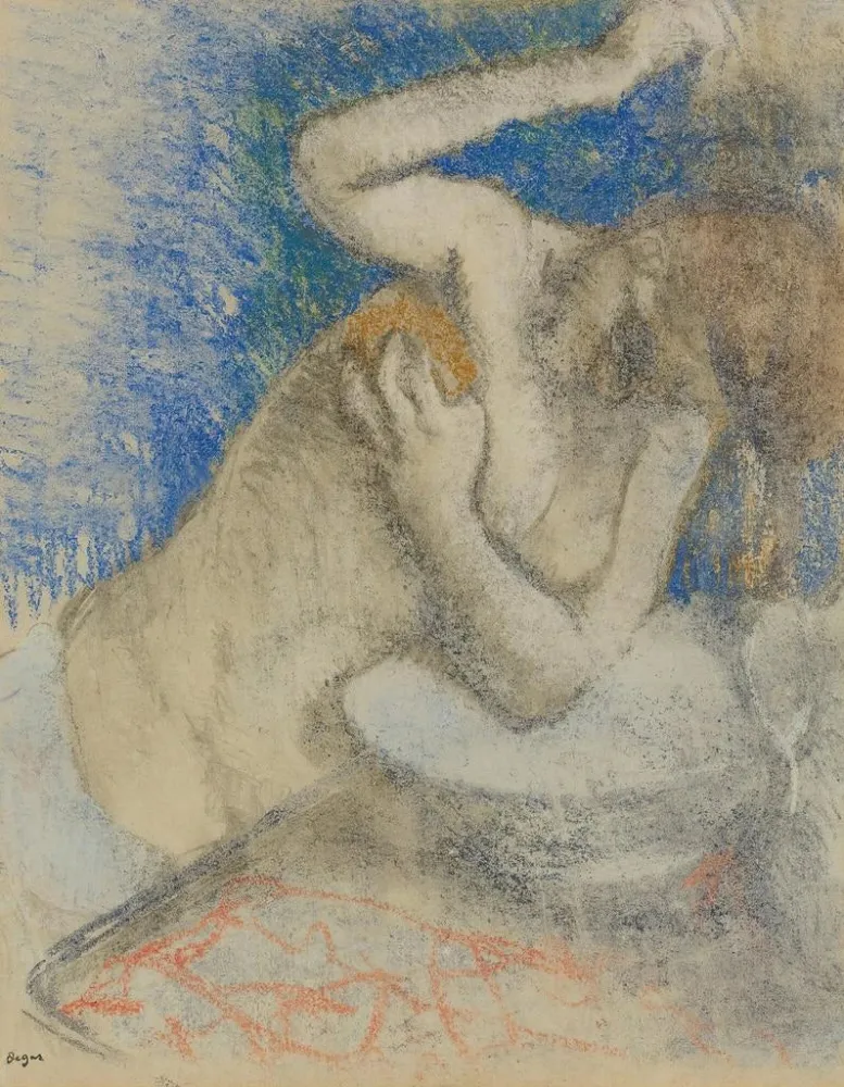Gemälde Frau bei ihrer Toilette - Edgar Degas | Kunstdruck