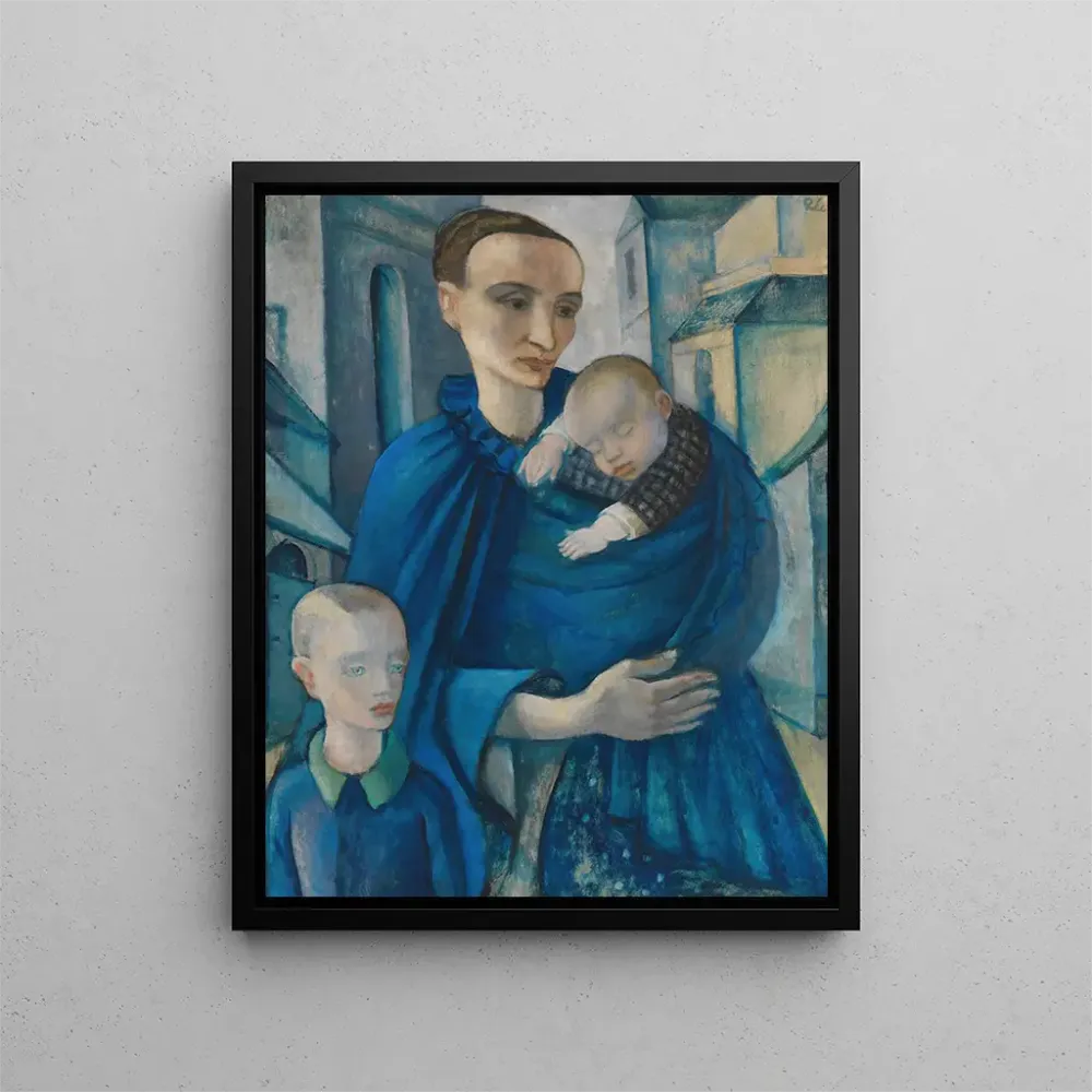 Gemälde Frau Blau - Anita Re | Kunstdruck