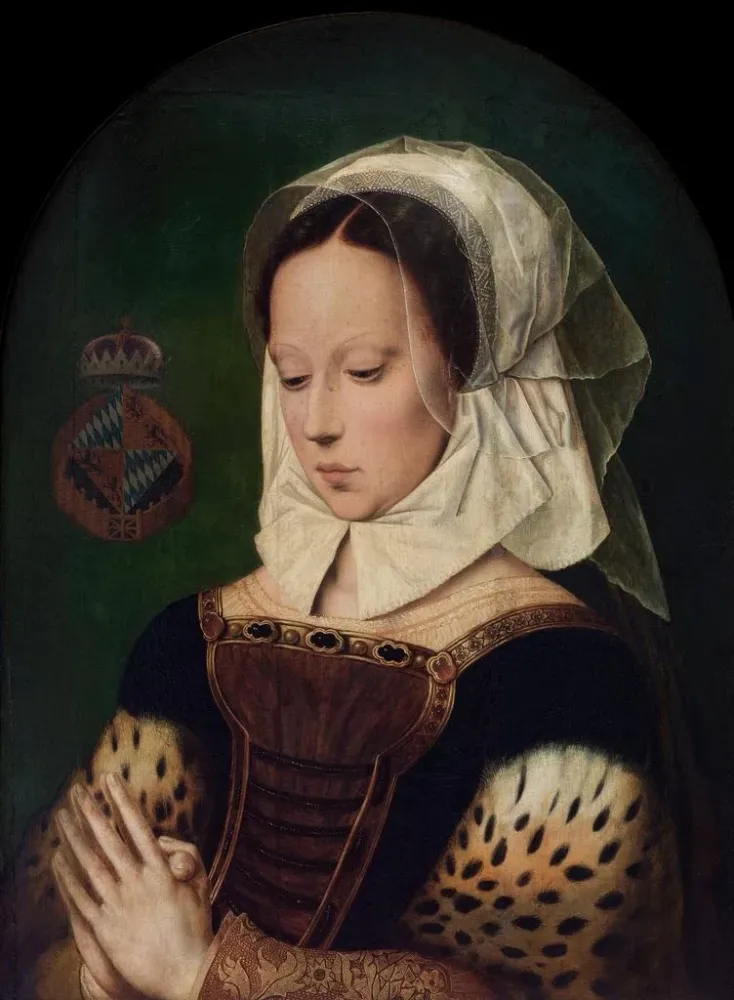 Gemälde Frau im Gebet - Ambrosius Benson | Kunstdruck