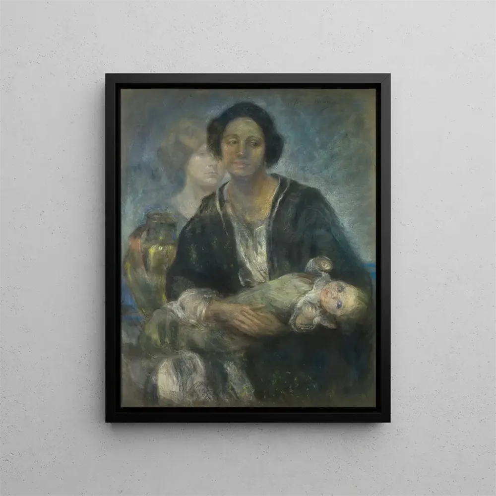 Gemälde Frau Italienerin mit Kind - Alice Pike Barney | Kunstdruck