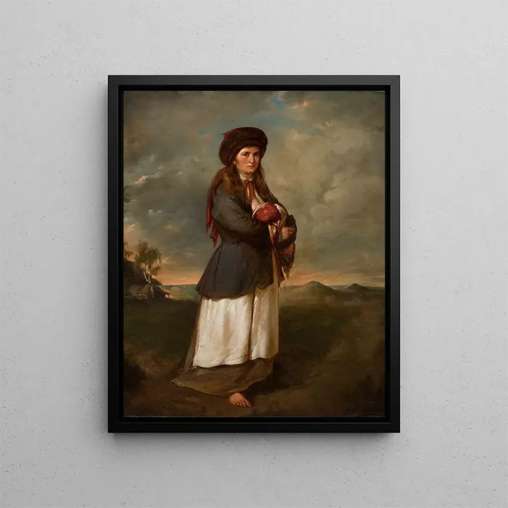 Gemälde Frau mit Kind einer Landschaft - Andrzej Grabowski | Kunstdruck
