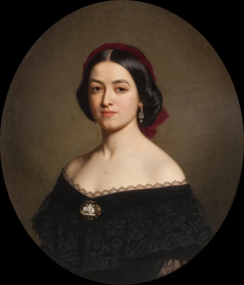 Gemälde Frau unbekannt - Amalia Lindegren | Kunstdruck