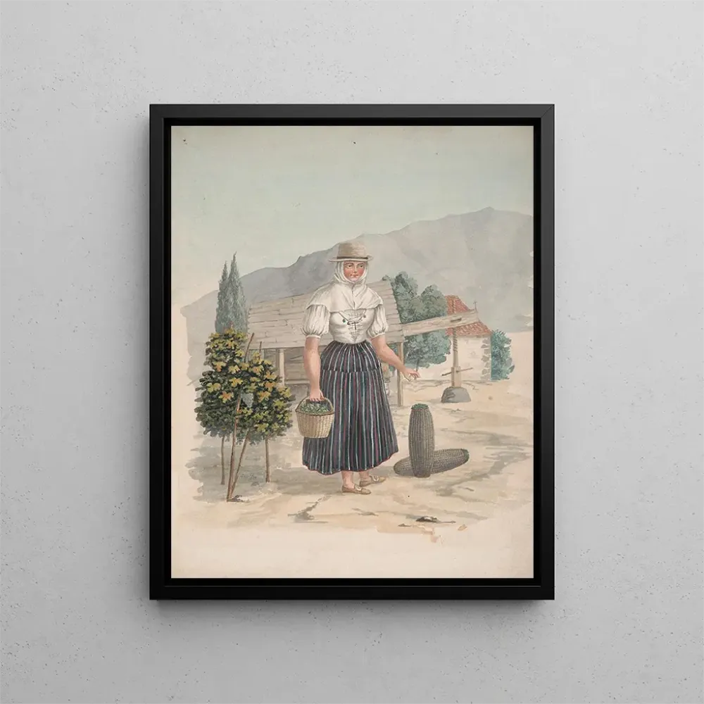 Gemälde Frau von El Miradero Tenerife - Alfred Diston | Kunstdruck