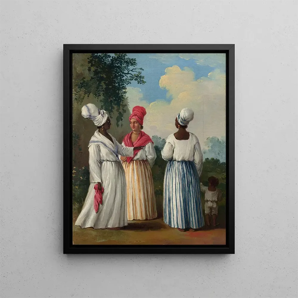 Gemälde Frauen aus Dominica mit Kind - Agostino Brunias | Kunstdruck