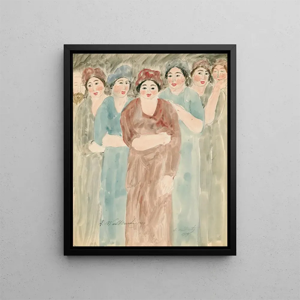 Gemälde Frauen stehend - Abraham Walkowitz | Kunstdruck