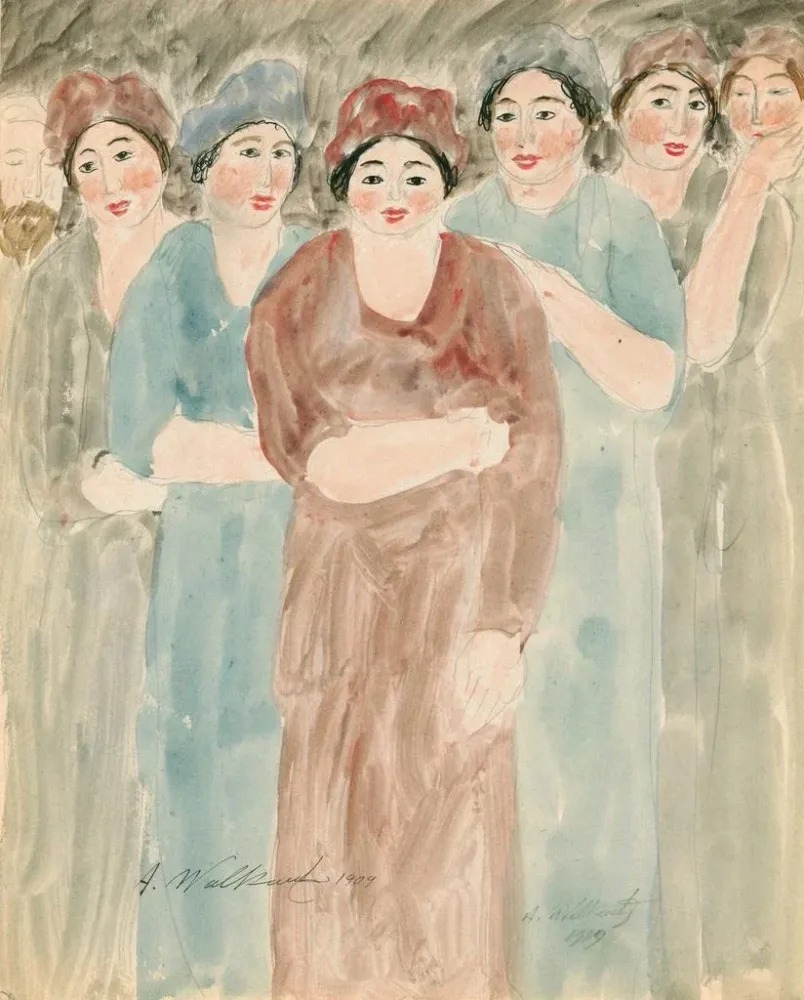 Gemälde Frauen stehend - Abraham Walkowitz | Kunstdruck
