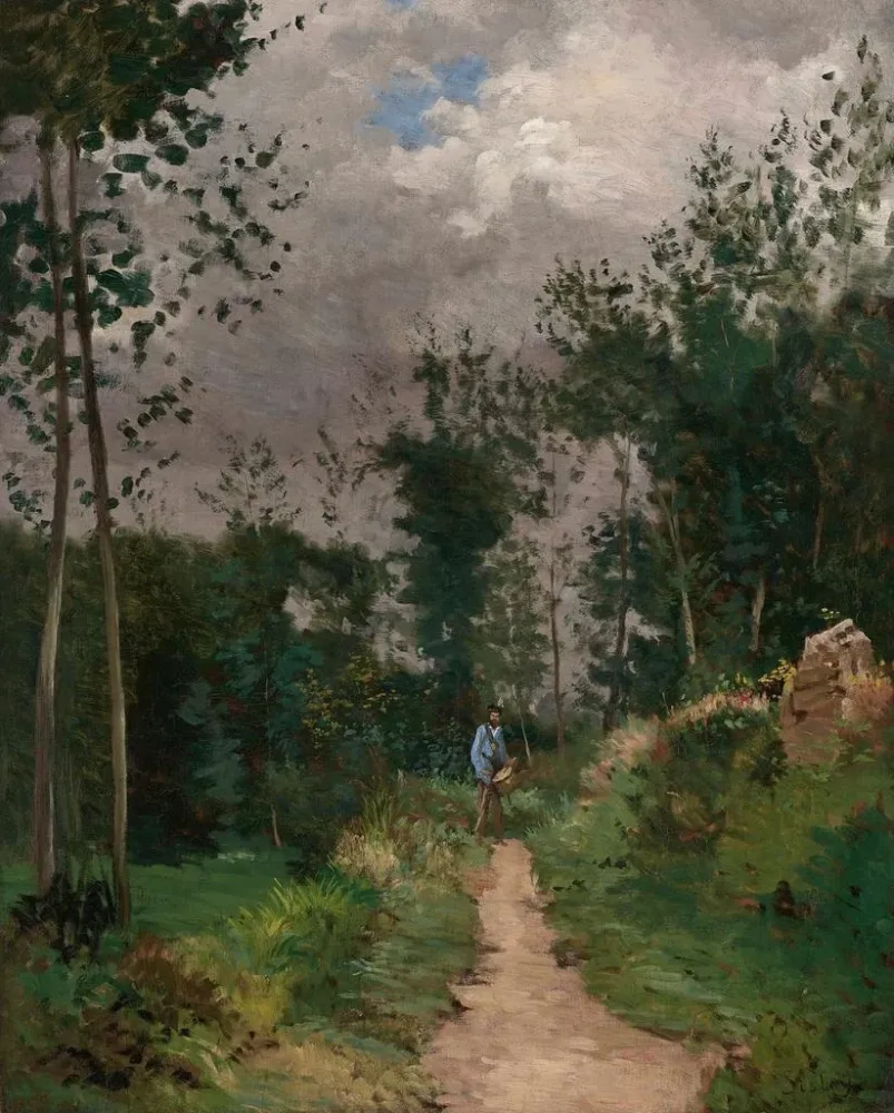 Gemälde Garde-champêtre dans la êt de Fontainebleau - Alfred Sisley | Kunstdruck
