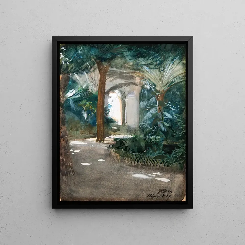 Gemälde Garten Algier - Anders Zorn | Kunstdruck
