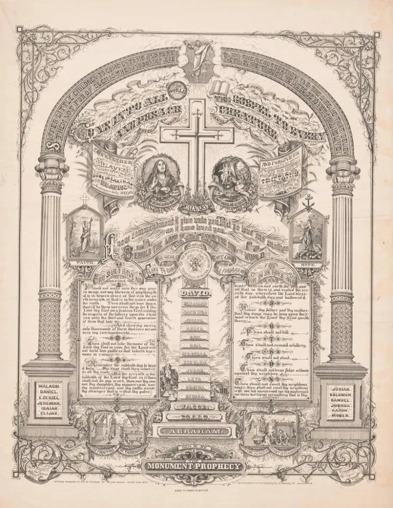 Gemälde Gehen Sie die ganze Welt und predigen Sie das Evangelium aller Kreatur. - Albertype & Forbes Co..