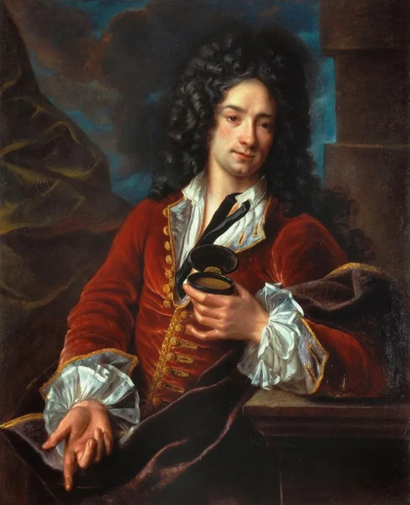 Gemälde Gentilmann beim Rauchen von Tabak - Alexis Simon Belle | Kunstdruck
