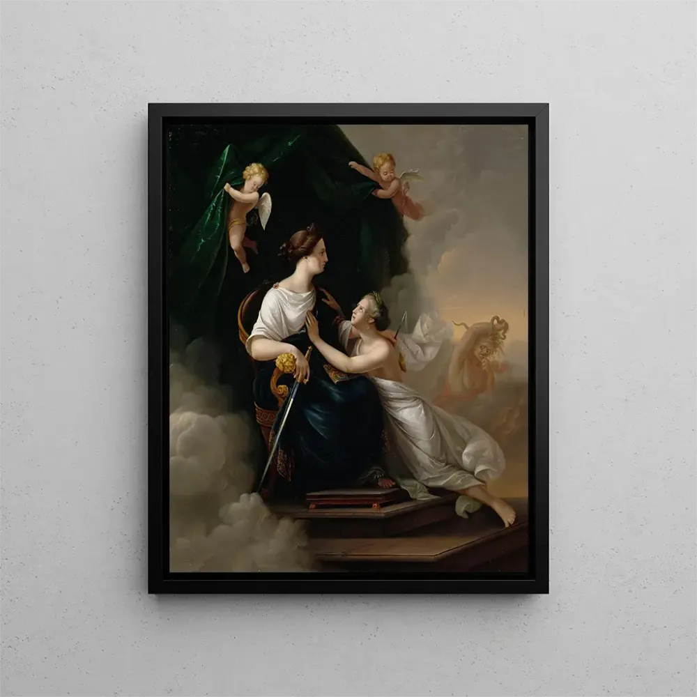 Gemälde Gerechtigkeit und Unschuld - Berndt Abraham Godenhjelm | Kunstdruck
