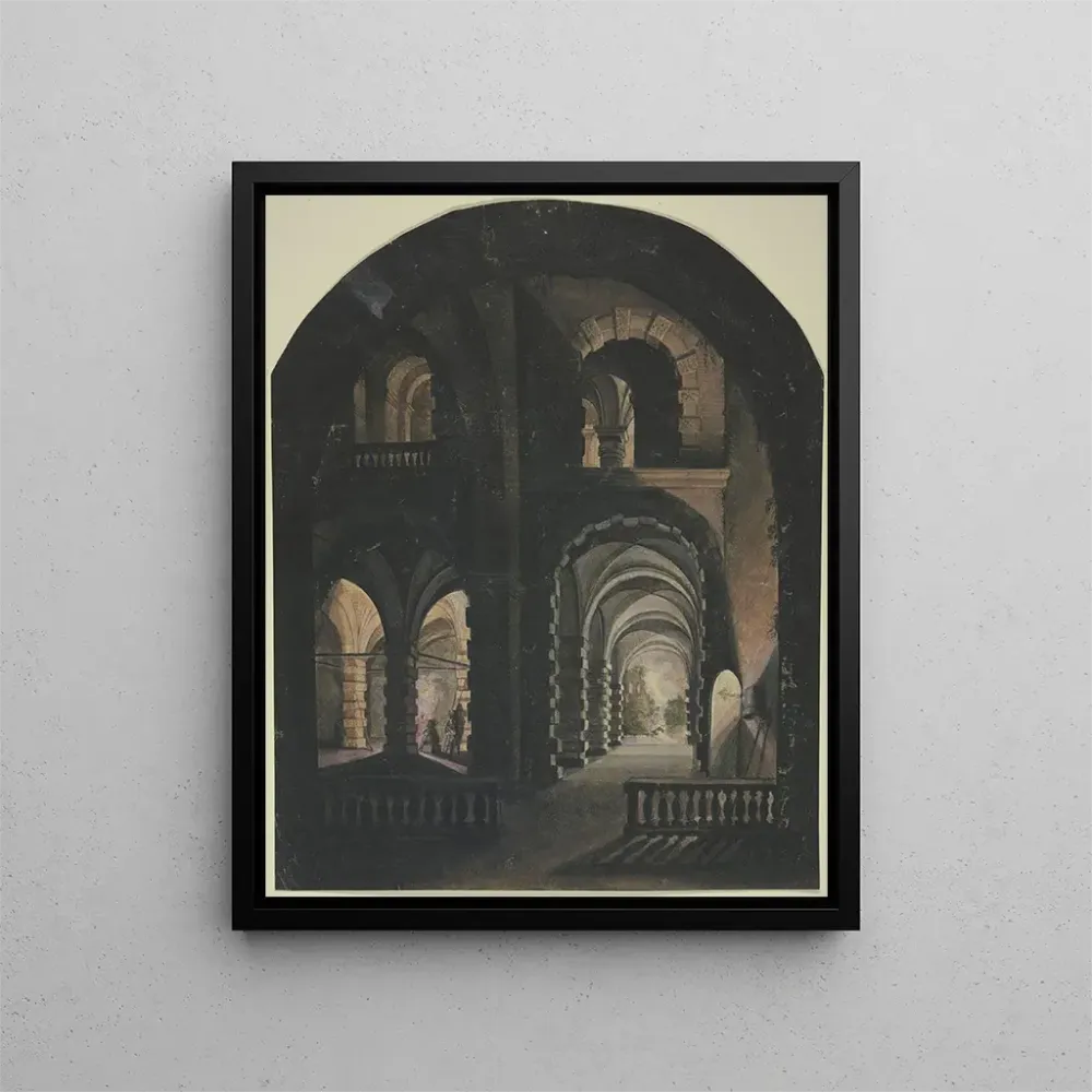 Gemälde Gewölbe bei Fackelbeleuchtung - Abraham van Steenwijck | Kunstdruck