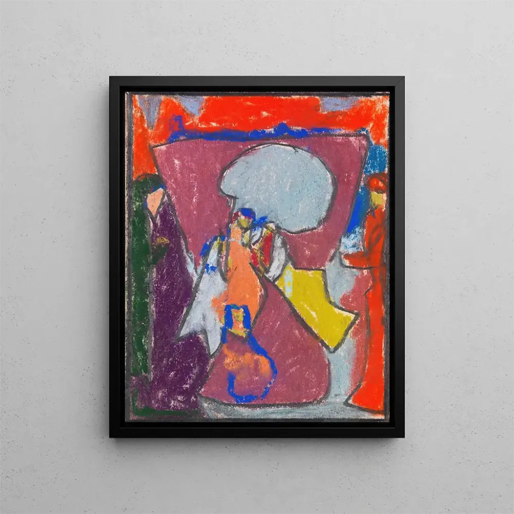 Gemälde Gruppe von Figuren - Adolf Hölzel | Kunstdruck