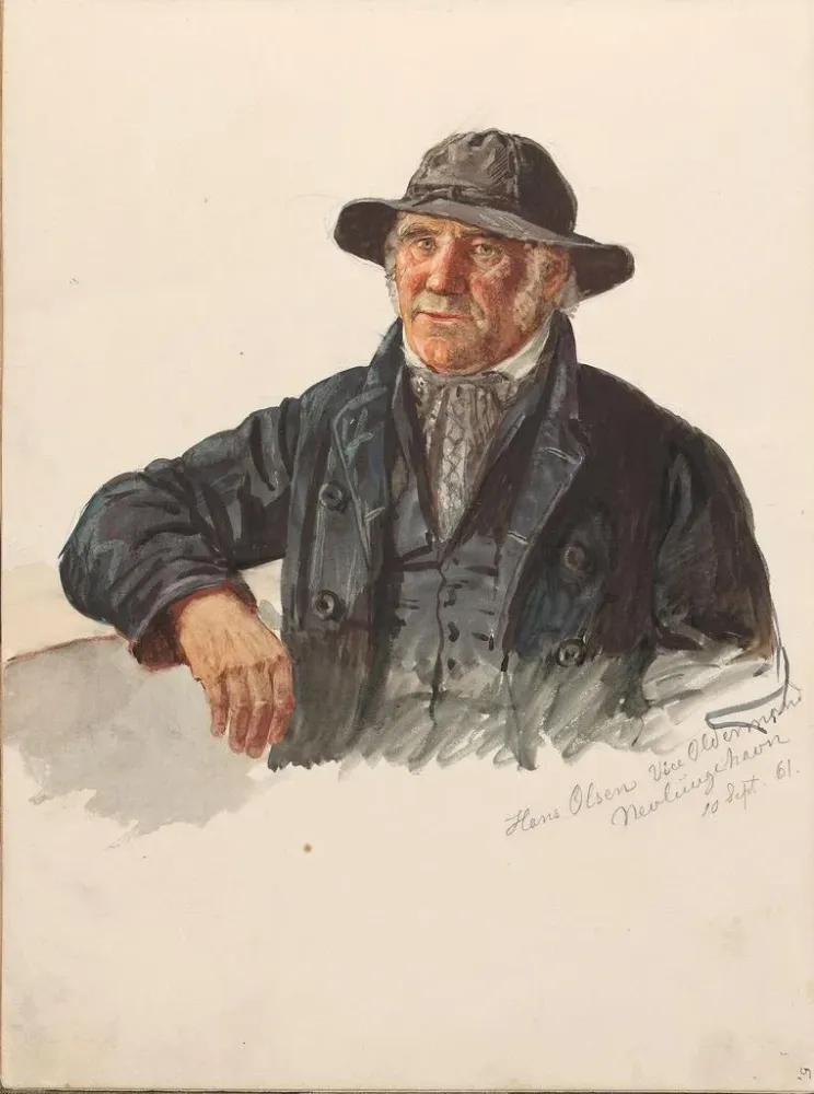 Gemälde Hans Jacob Olsen Nevlunghavn - Adolph Tidemand | Kunstdruck