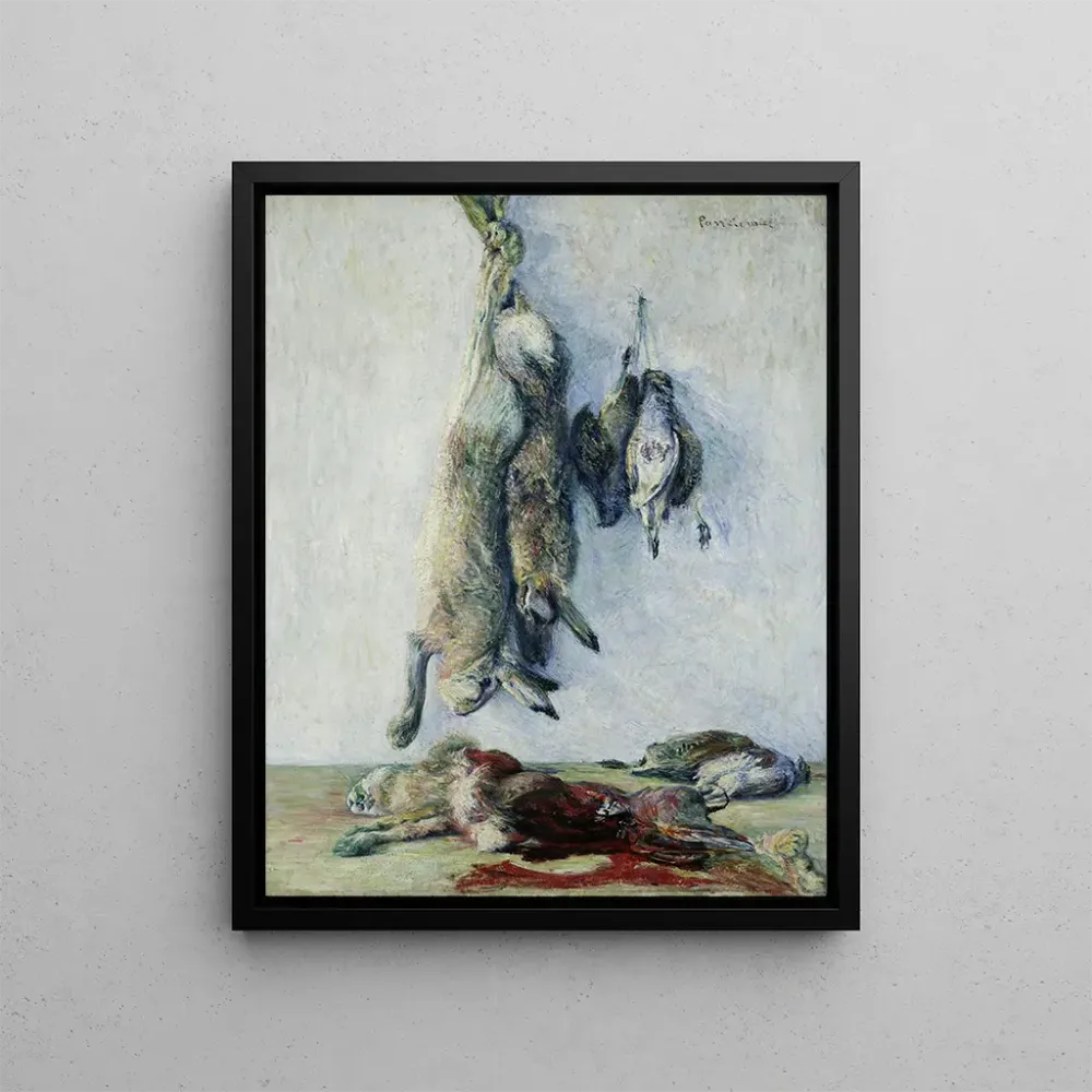 Gemälde Hase und Rebhuhn: Stillleben mit einem Hasen - Józef Pankiewicz | Kunstdruck