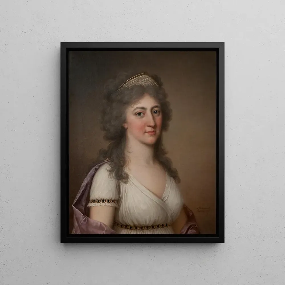 Gemälde Hedvig Elisabet Charlotte 1759-1818 Königin von Schweden - Adolf Ulrik Wertmüller | Kunstdruck