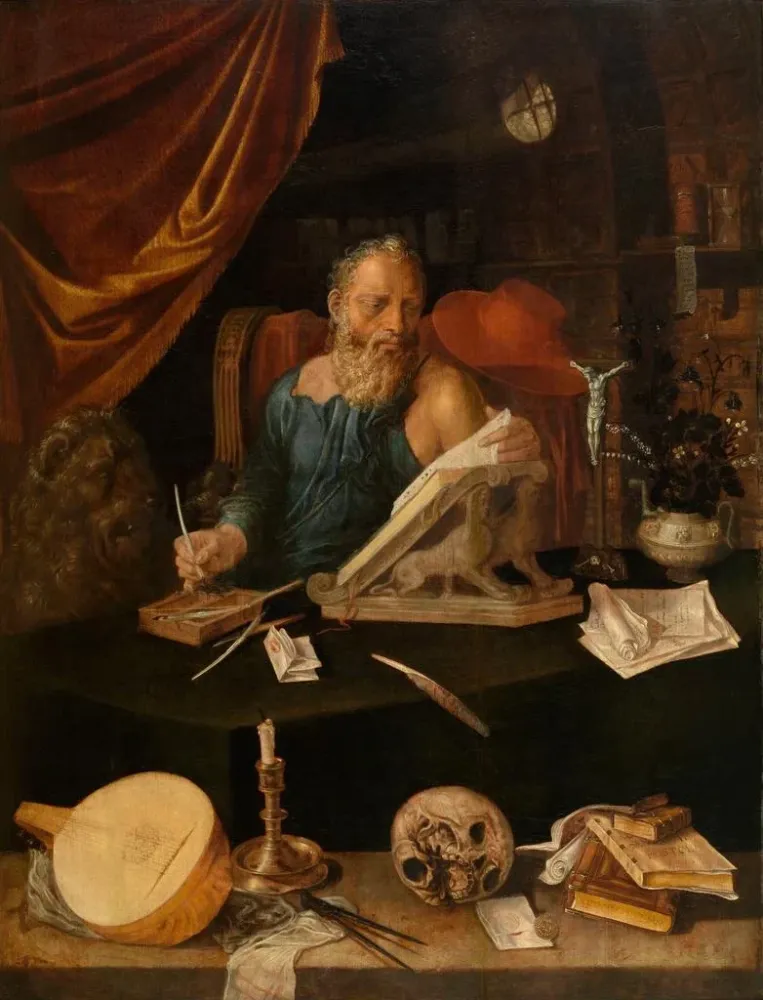 Gemälde Heiliger Hieronymus - Anonym | Kunstdruck