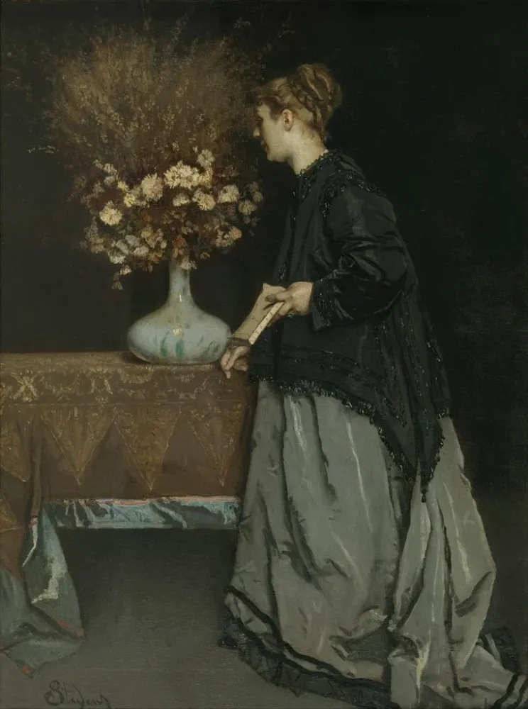 Gemälde Herbstblumen - Alfred Stevens | Kunstdruck