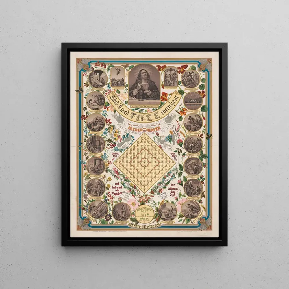 Gemälde Herr, ich brauche dich jede Stunde - Milwaukee Litho Engr Co | Kunstdruck