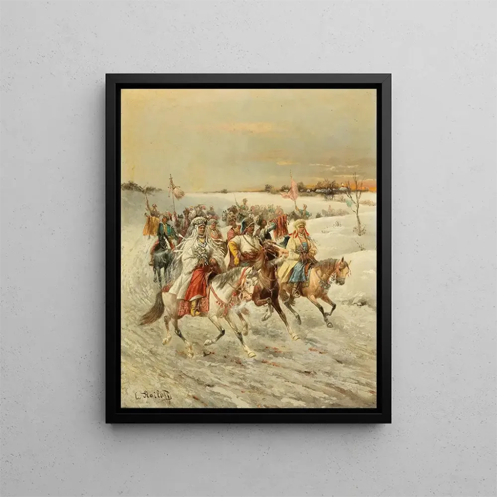 Gemälde Hochzeits-Cossack - Adolf Baumgartner-Stoiloff | Kunstdruck