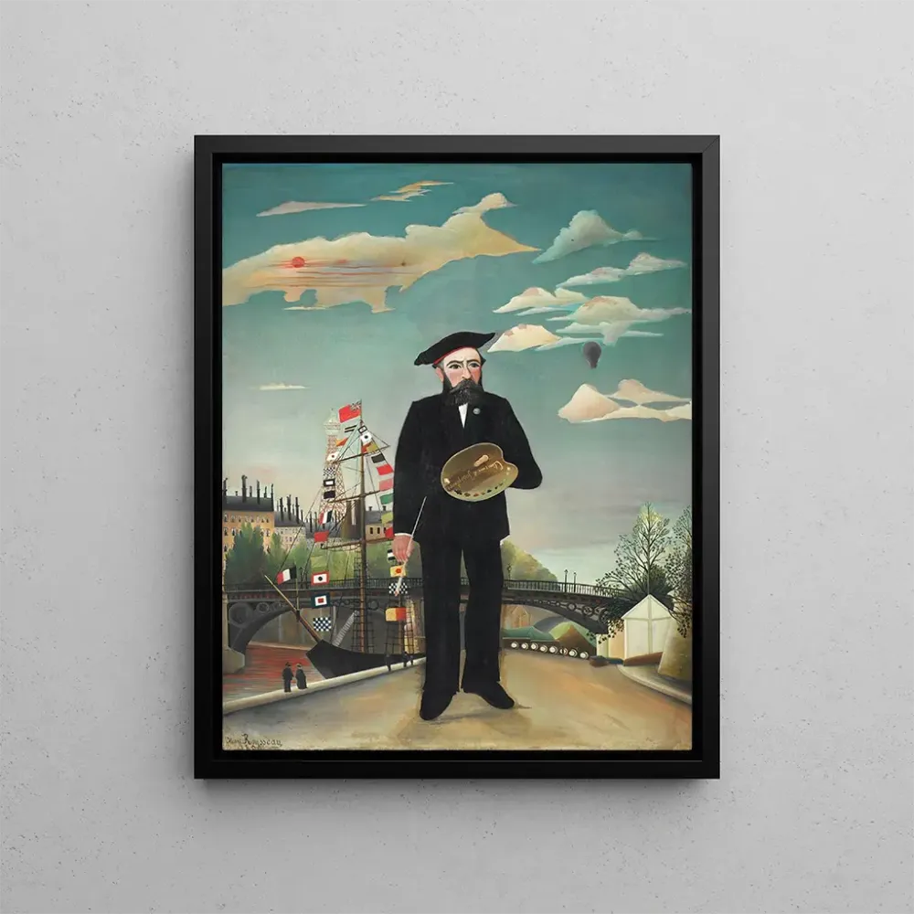 Gemälde Ich selbst, Porträt im Querformat - Henri Rousseau | Kunstdruck
