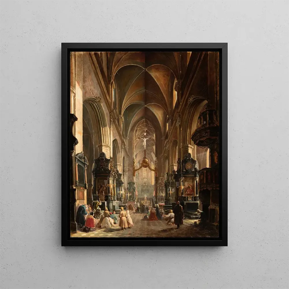 Gemälde Innenansicht der Kirche der Jungfrau Maria Krakau - Aleksander Gryglewski | Kunstdruck