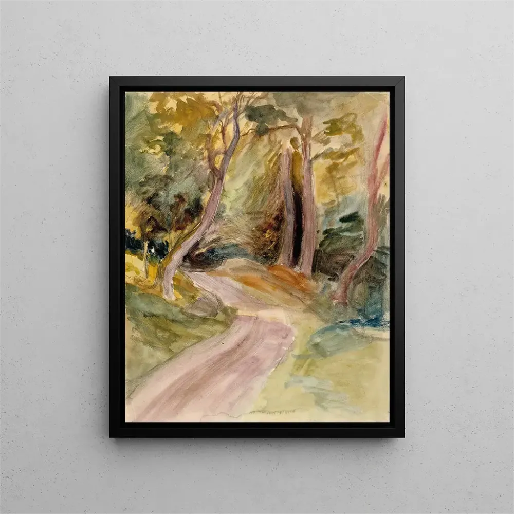 Gemälde Innenansicht des Waldes - Albert Edelfelt | Kunstdruck