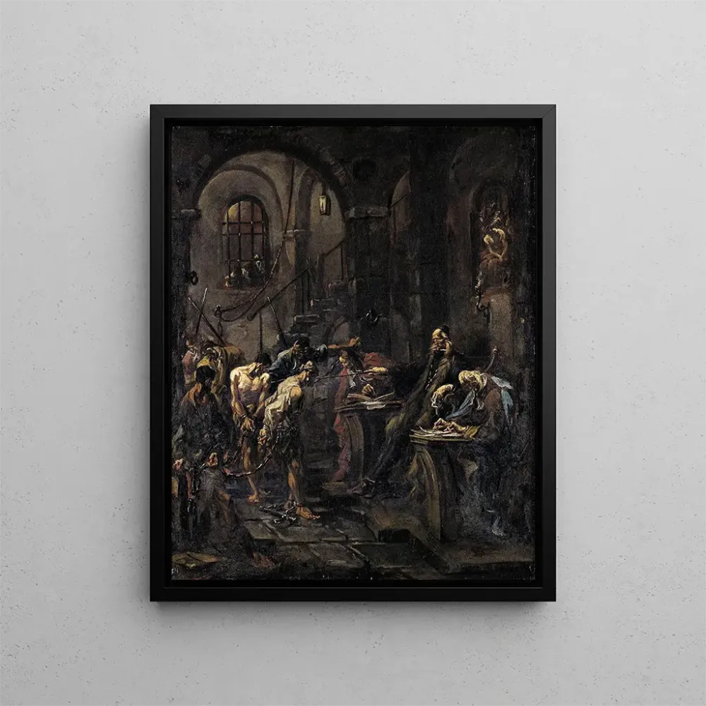 Gemälde Interrogatoire brutal - Alessandro Magnasco | Kunstdruck