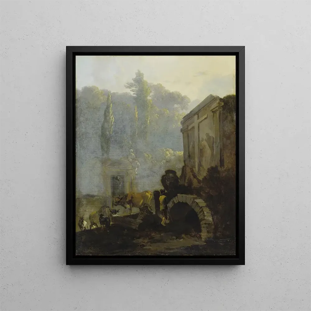 Gemälde italienischer Friedhof - Adam Pynacker | Kunstdruck