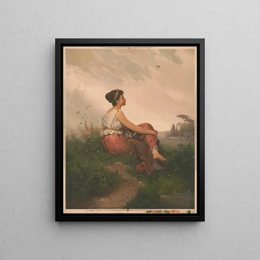 Gemälde Italienisches Mädchen - Louis Dejonge Comp | Kunstdruck