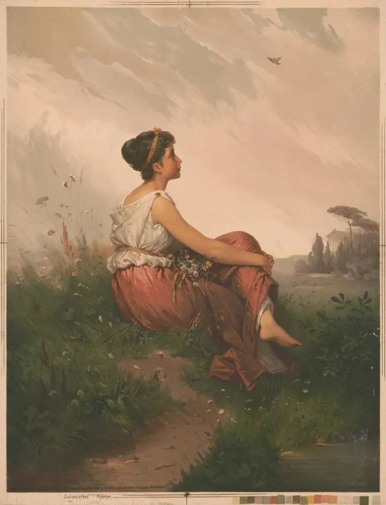 Gemälde Italienisches Mädchen - Louis Dejonge Comp | Kunstdruck