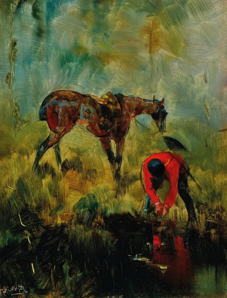 Gemälde Jagdhund, Lauf - Henri de Toulouse - Lautrec | Kunstdruck